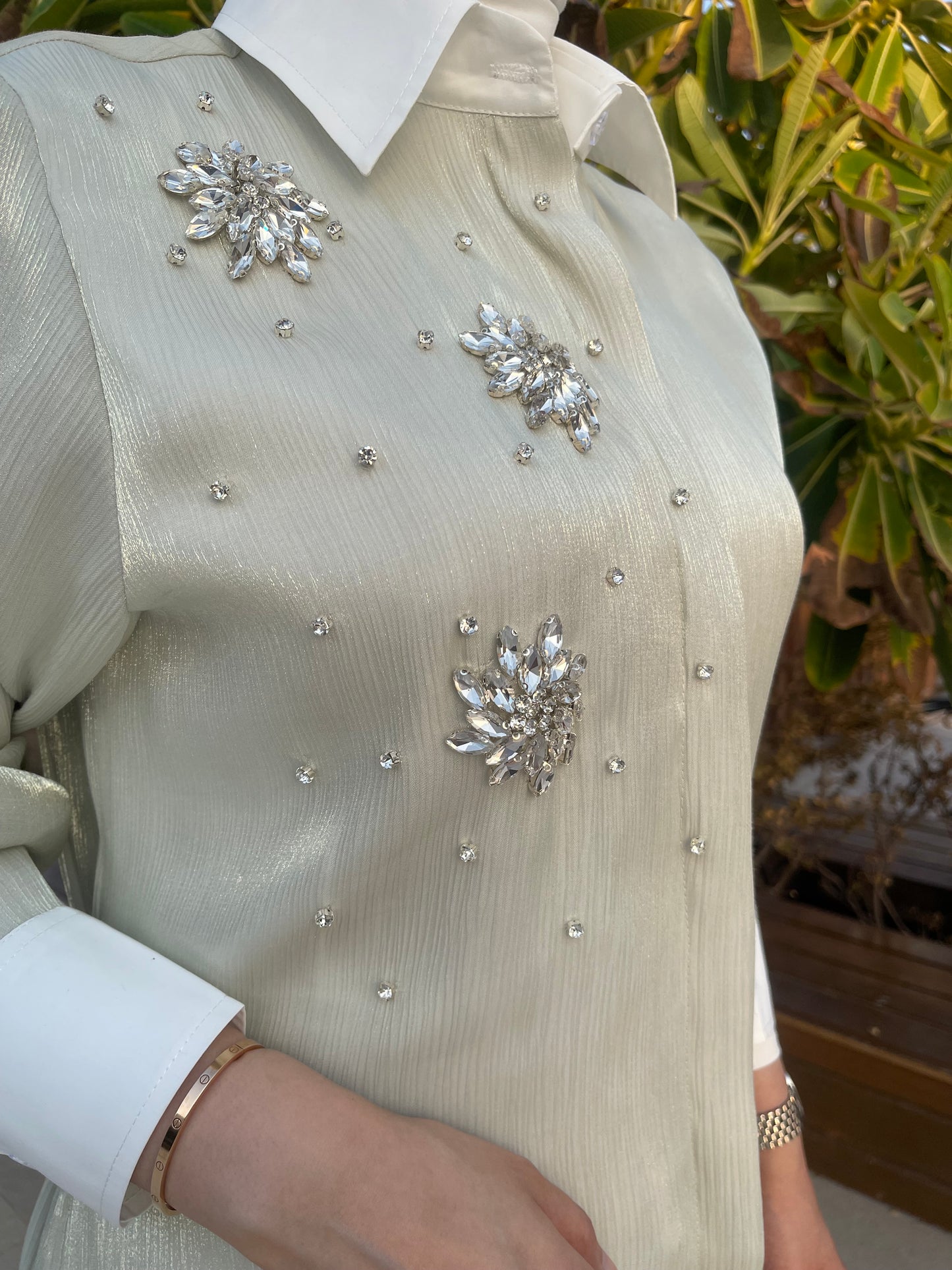 Rhinestones summer shirt