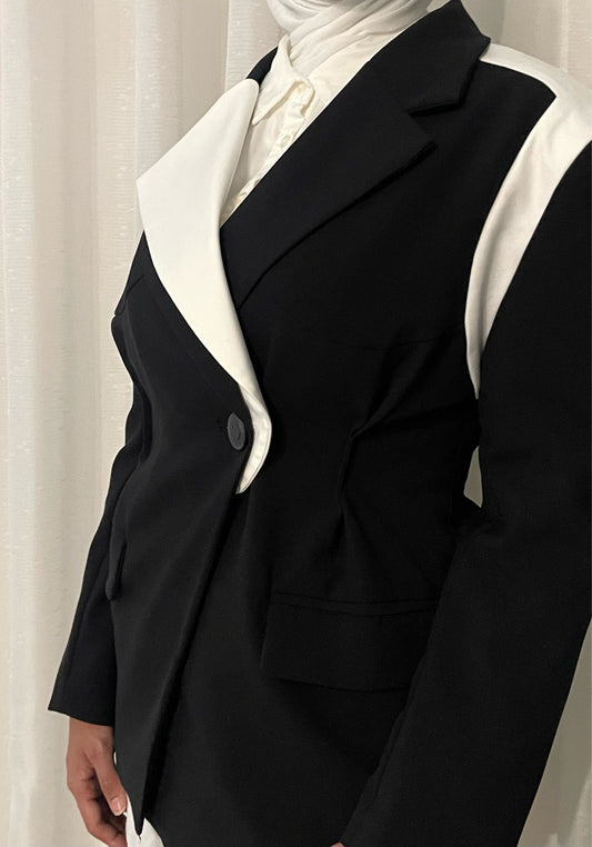 Black & white blazer